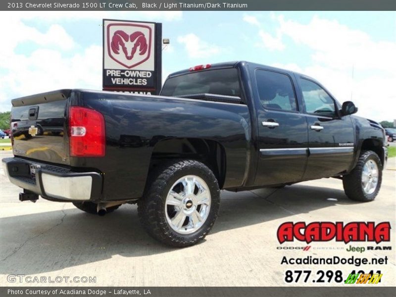 Black / Light Titanium/Dark Titanium 2013 Chevrolet Silverado 1500 LT Crew Cab