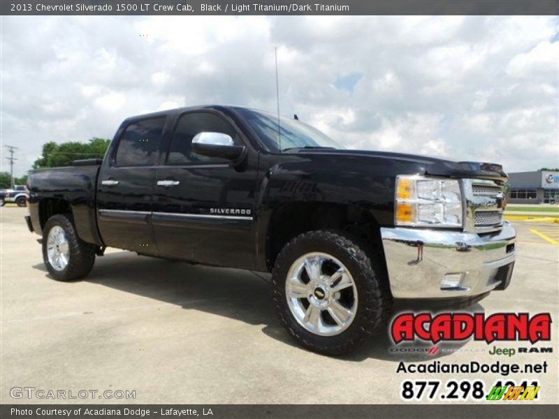 Black / Light Titanium/Dark Titanium 2013 Chevrolet Silverado 1500 LT Crew Cab