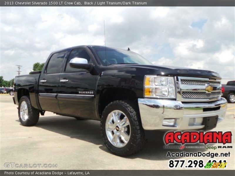 Black / Light Titanium/Dark Titanium 2013 Chevrolet Silverado 1500 LT Crew Cab