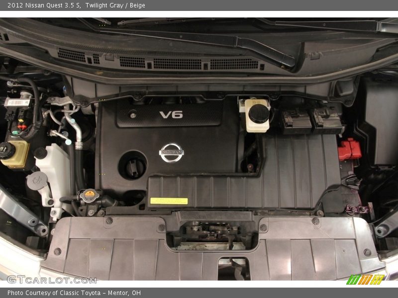 Twilight Gray / Beige 2012 Nissan Quest 3.5 S
