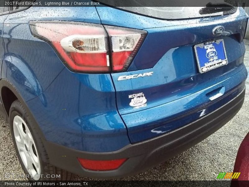 Lightning Blue / Charcoal Black 2017 Ford Escape S