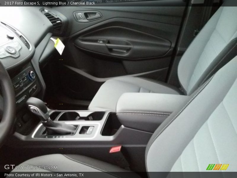 Lightning Blue / Charcoal Black 2017 Ford Escape S