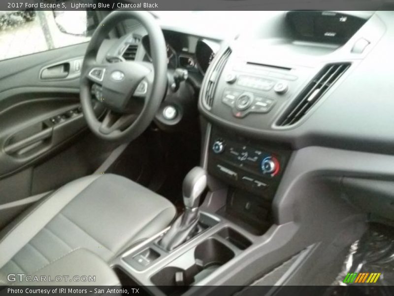Lightning Blue / Charcoal Black 2017 Ford Escape S
