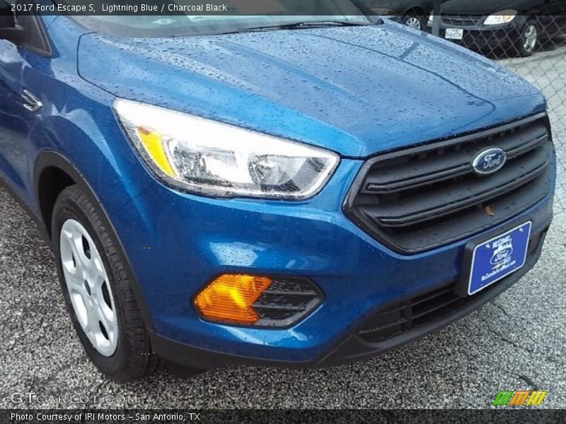 Lightning Blue / Charcoal Black 2017 Ford Escape S
