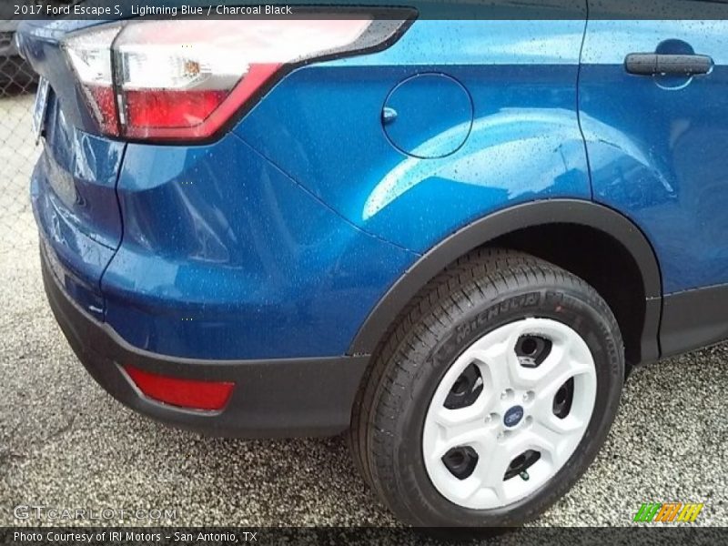Lightning Blue / Charcoal Black 2017 Ford Escape S