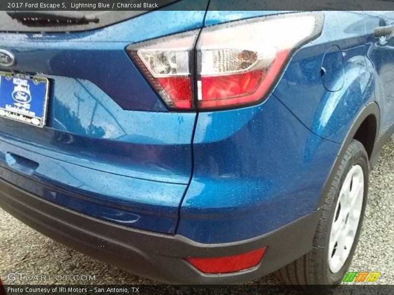 Lightning Blue / Charcoal Black 2017 Ford Escape S