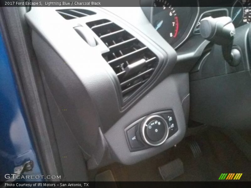 Lightning Blue / Charcoal Black 2017 Ford Escape S