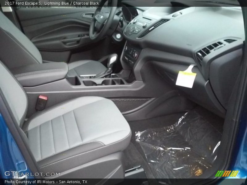 Lightning Blue / Charcoal Black 2017 Ford Escape S