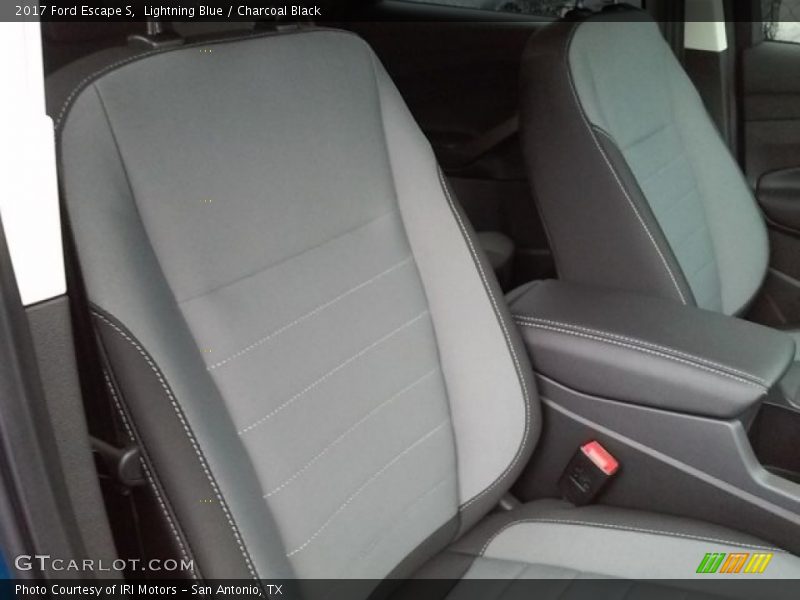 Lightning Blue / Charcoal Black 2017 Ford Escape S