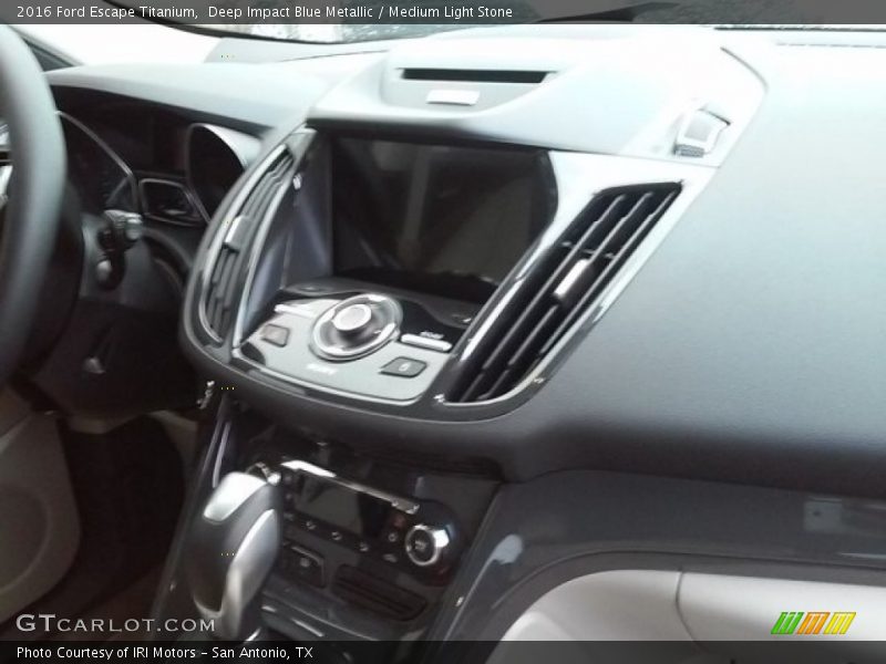 Deep Impact Blue Metallic / Medium Light Stone 2016 Ford Escape Titanium