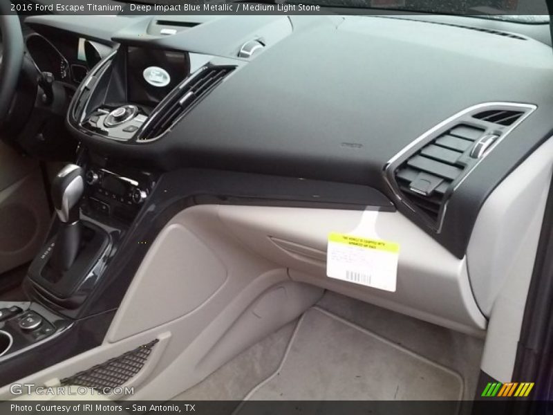 Deep Impact Blue Metallic / Medium Light Stone 2016 Ford Escape Titanium