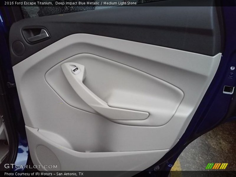 Deep Impact Blue Metallic / Medium Light Stone 2016 Ford Escape Titanium