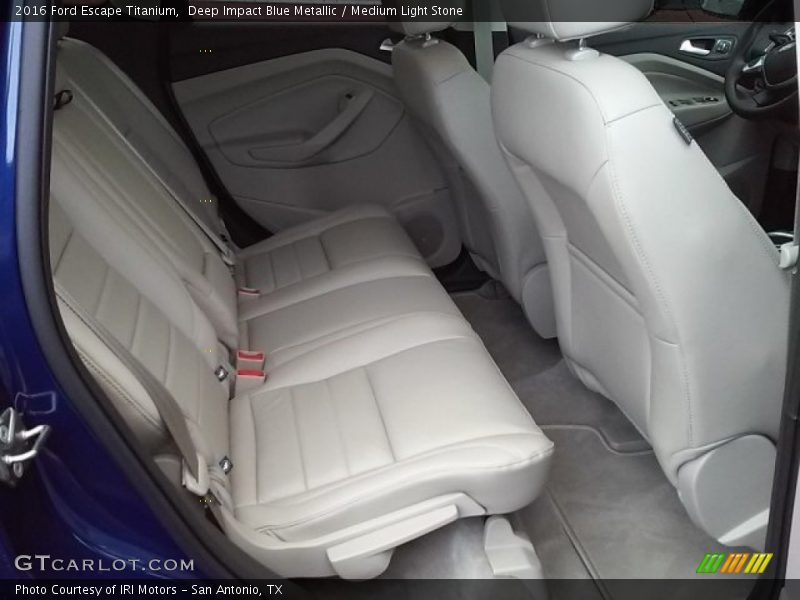 Deep Impact Blue Metallic / Medium Light Stone 2016 Ford Escape Titanium
