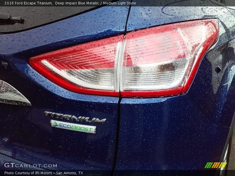 Deep Impact Blue Metallic / Medium Light Stone 2016 Ford Escape Titanium