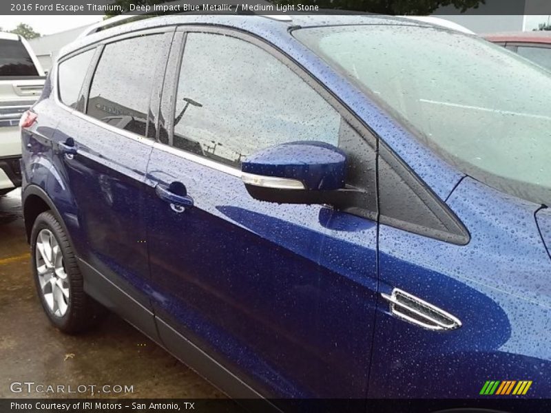 Deep Impact Blue Metallic / Medium Light Stone 2016 Ford Escape Titanium
