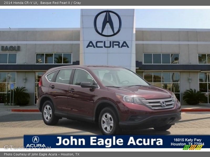 Basque Red Pearl II / Gray 2014 Honda CR-V LX