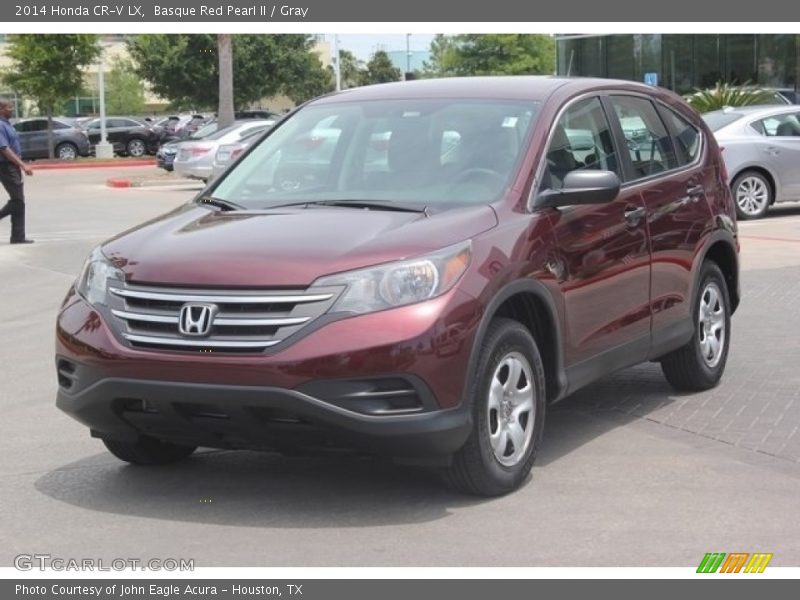 Basque Red Pearl II / Gray 2014 Honda CR-V LX
