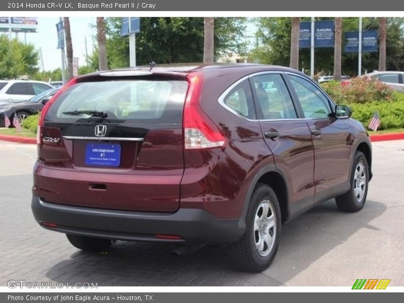 Basque Red Pearl II / Gray 2014 Honda CR-V LX