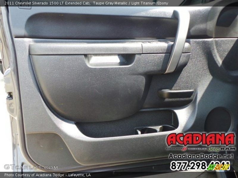Taupe Gray Metallic / Light Titanium/Ebony 2011 Chevrolet Silverado 1500 LT Extended Cab