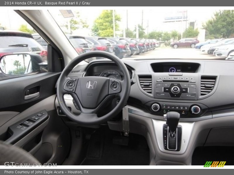 Basque Red Pearl II / Gray 2014 Honda CR-V LX