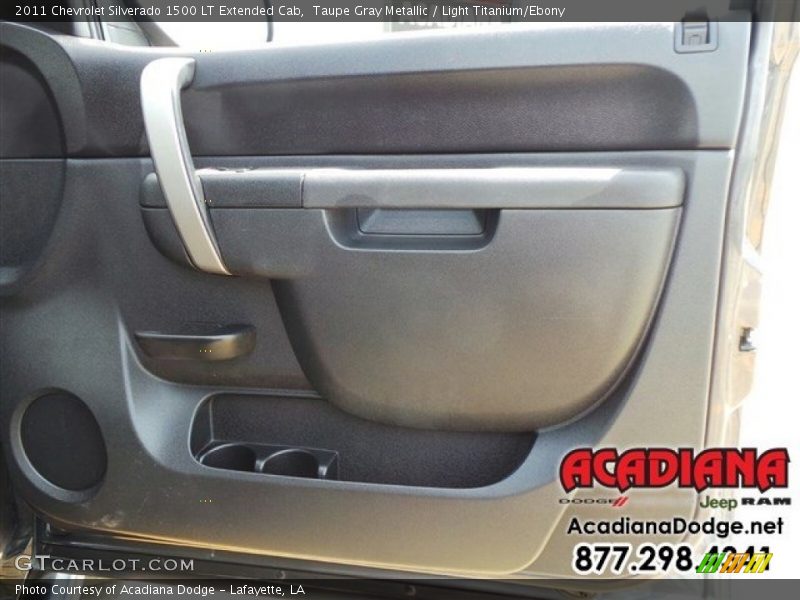 Taupe Gray Metallic / Light Titanium/Ebony 2011 Chevrolet Silverado 1500 LT Extended Cab