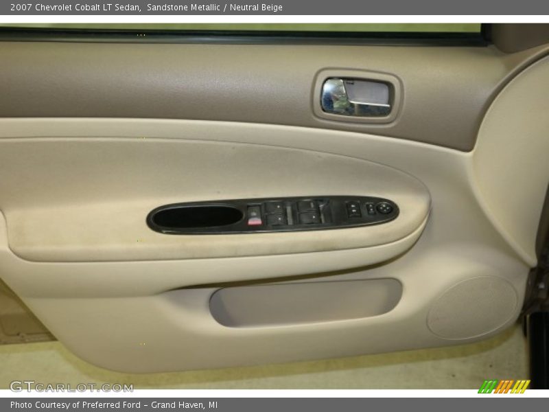 Sandstone Metallic / Neutral Beige 2007 Chevrolet Cobalt LT Sedan