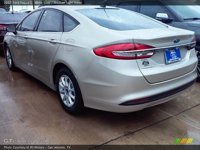 White Gold / Medium Light Stone 2017 Ford Fusion S