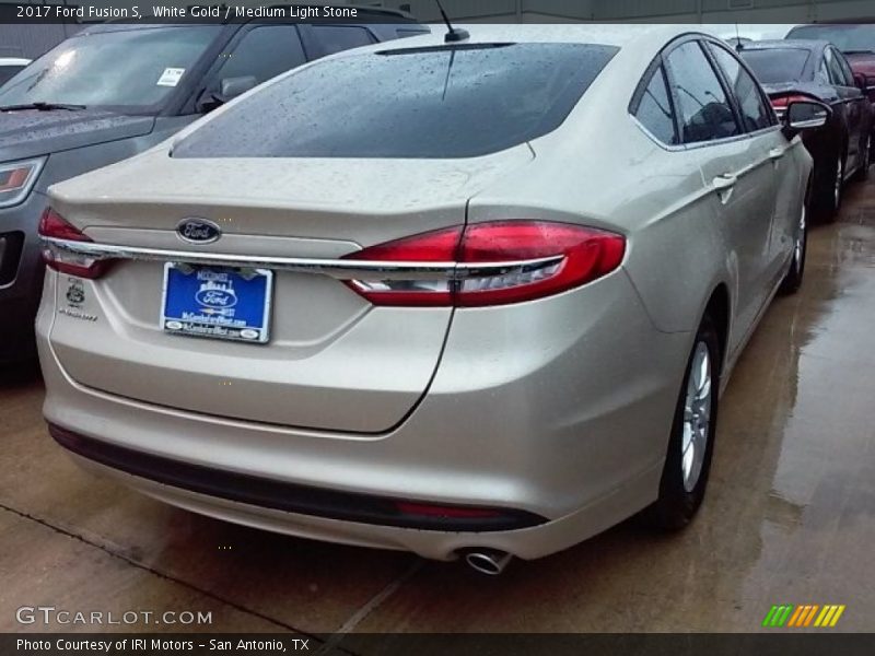 White Gold / Medium Light Stone 2017 Ford Fusion S