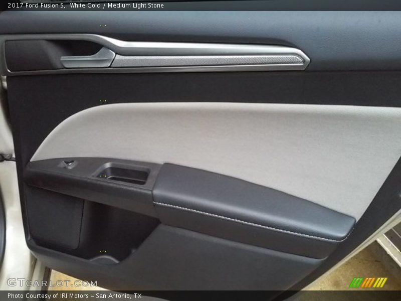 White Gold / Medium Light Stone 2017 Ford Fusion S