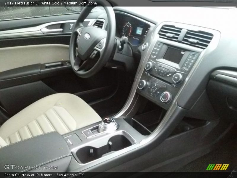 White Gold / Medium Light Stone 2017 Ford Fusion S
