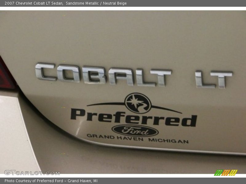 Sandstone Metallic / Neutral Beige 2007 Chevrolet Cobalt LT Sedan