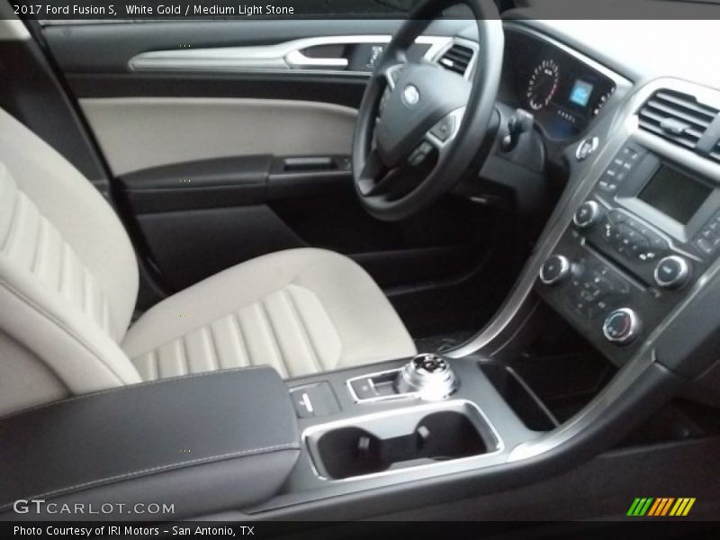White Gold / Medium Light Stone 2017 Ford Fusion S