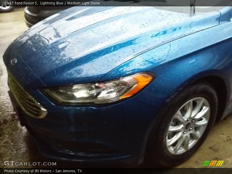 Lightning Blue / Medium Light Stone 2017 Ford Fusion S
