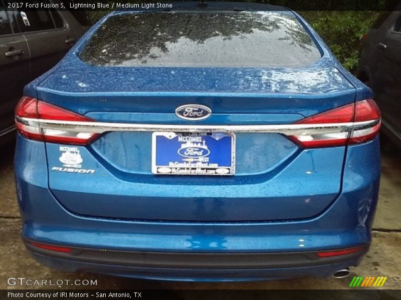 Lightning Blue / Medium Light Stone 2017 Ford Fusion S