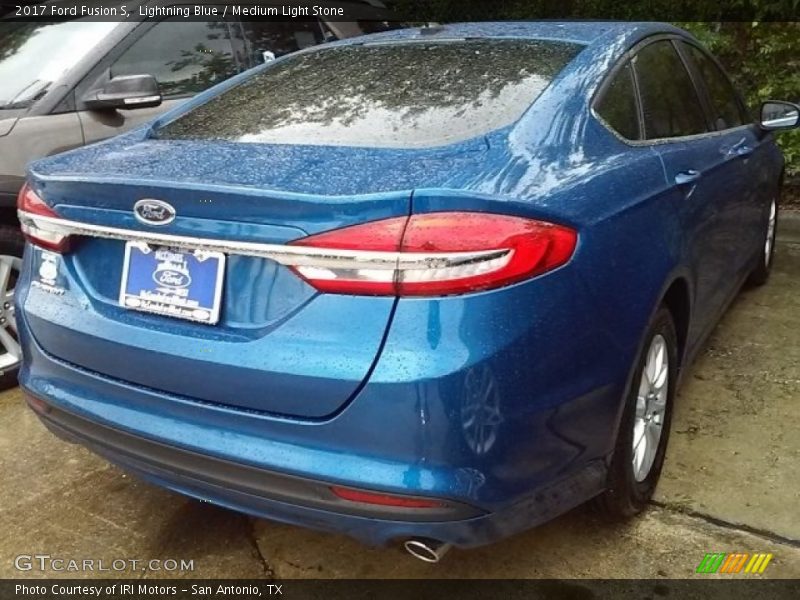 Lightning Blue / Medium Light Stone 2017 Ford Fusion S
