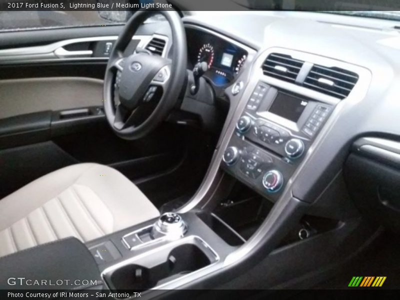 Lightning Blue / Medium Light Stone 2017 Ford Fusion S