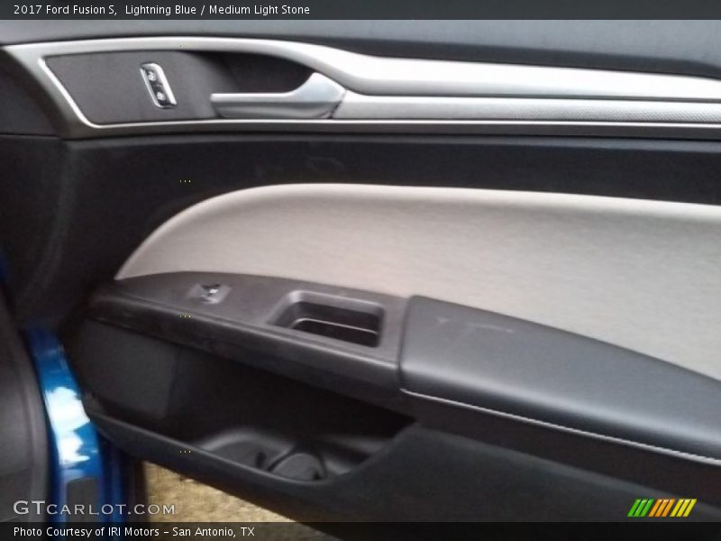 Lightning Blue / Medium Light Stone 2017 Ford Fusion S