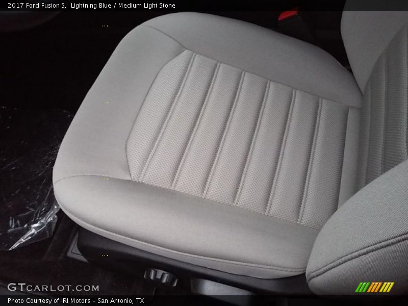 Lightning Blue / Medium Light Stone 2017 Ford Fusion S