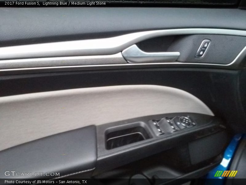 Lightning Blue / Medium Light Stone 2017 Ford Fusion S
