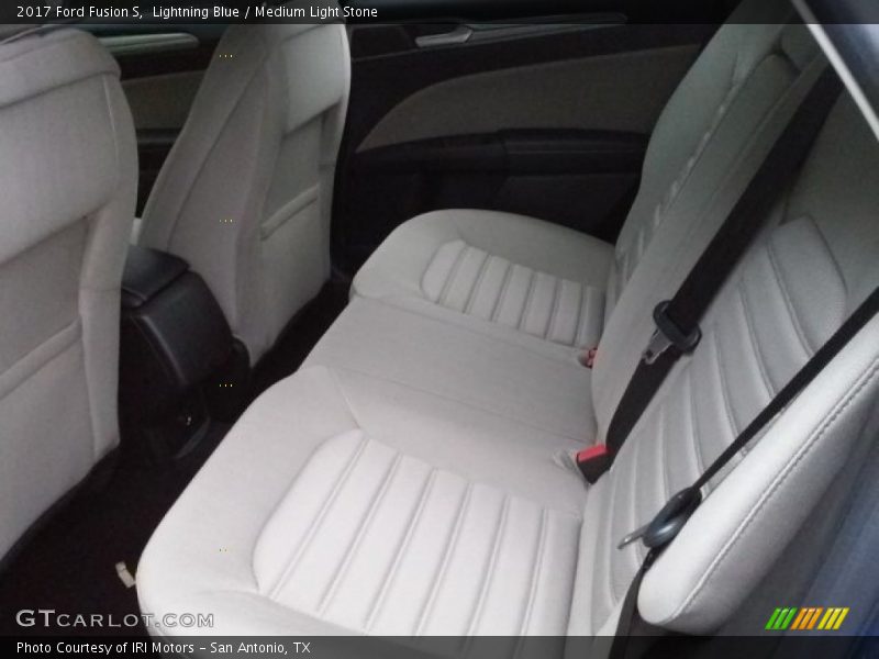 Lightning Blue / Medium Light Stone 2017 Ford Fusion S