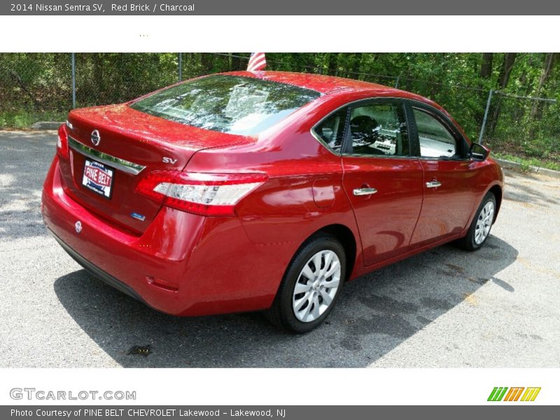 Red Brick / Charcoal 2014 Nissan Sentra SV