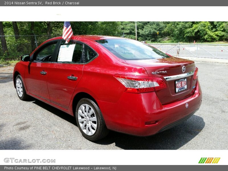 Red Brick / Charcoal 2014 Nissan Sentra SV