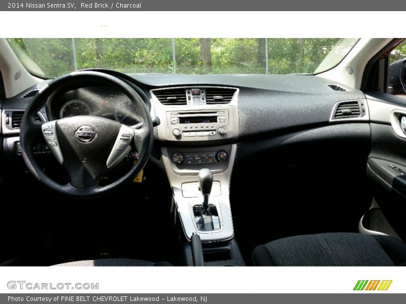 Red Brick / Charcoal 2014 Nissan Sentra SV