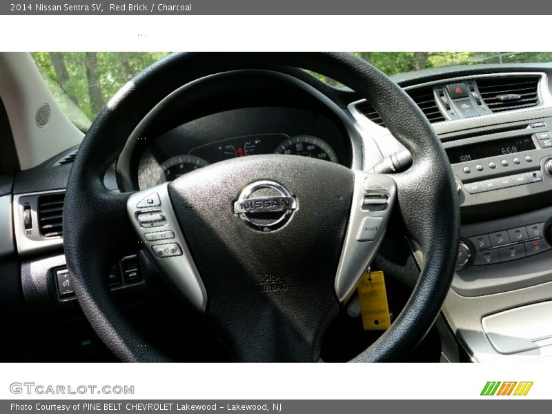 Red Brick / Charcoal 2014 Nissan Sentra SV