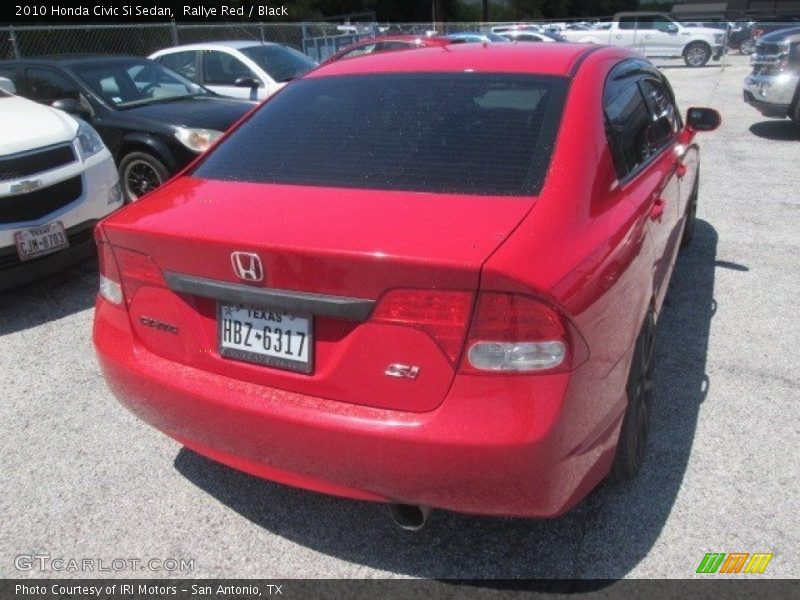 Rallye Red / Black 2010 Honda Civic Si Sedan