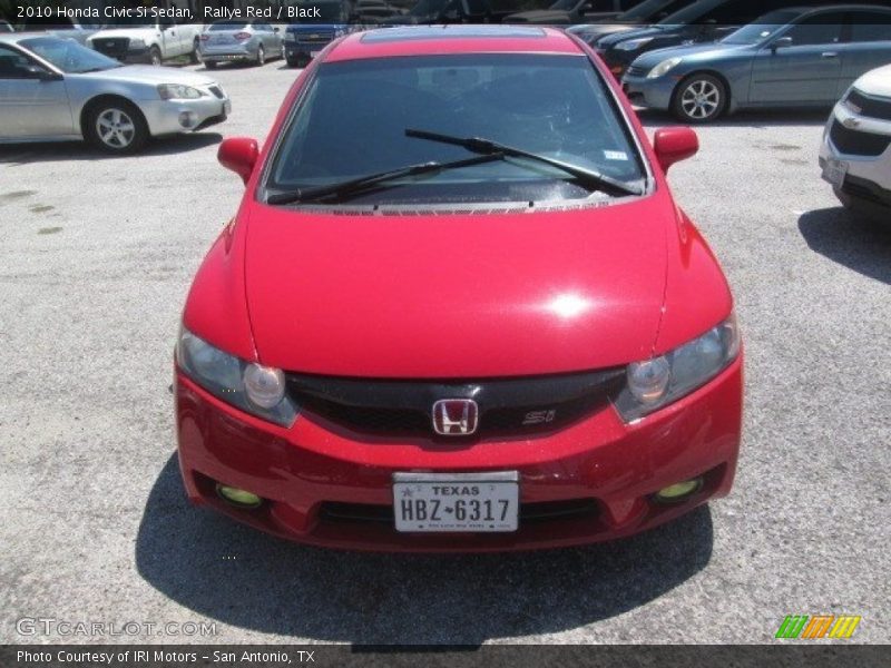 Rallye Red / Black 2010 Honda Civic Si Sedan