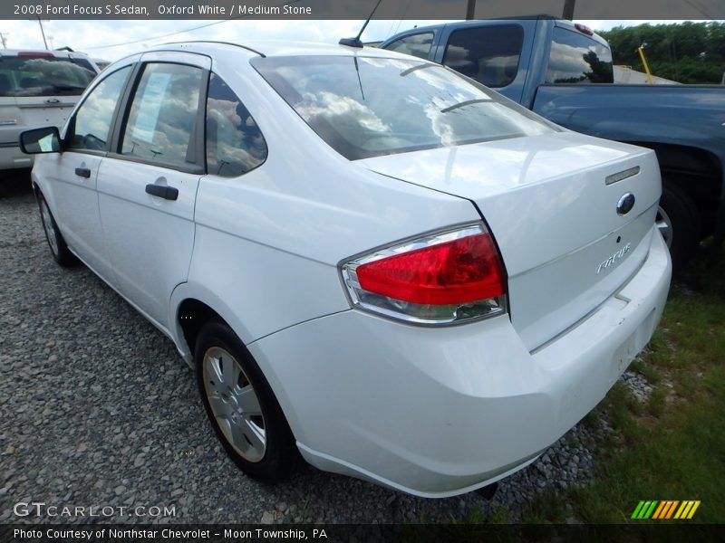 Oxford White / Medium Stone 2008 Ford Focus S Sedan
