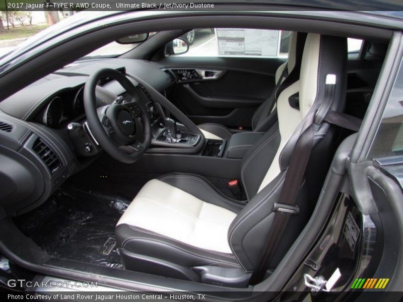 Ultimate Black / Jet/Ivory Duotone 2017 Jaguar F-TYPE R AWD Coupe