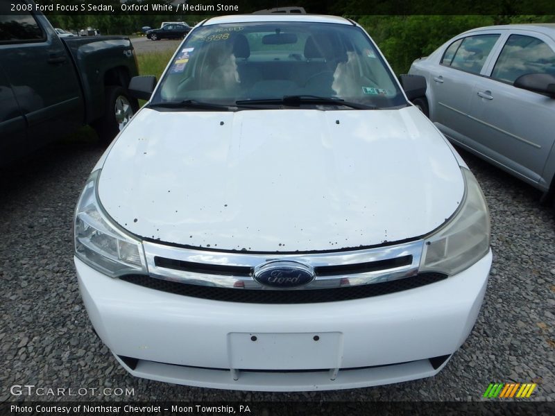 Oxford White / Medium Stone 2008 Ford Focus S Sedan