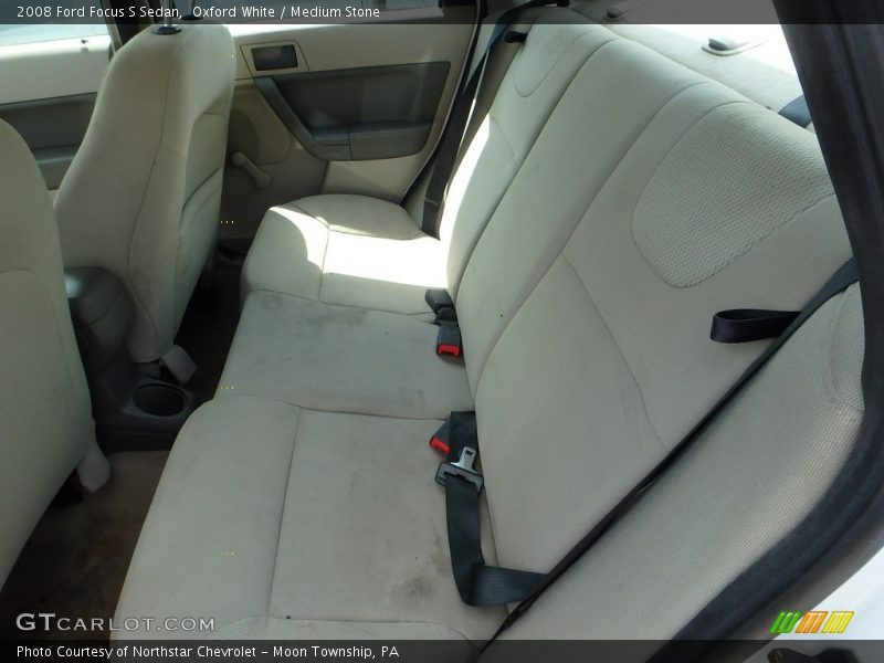 Oxford White / Medium Stone 2008 Ford Focus S Sedan